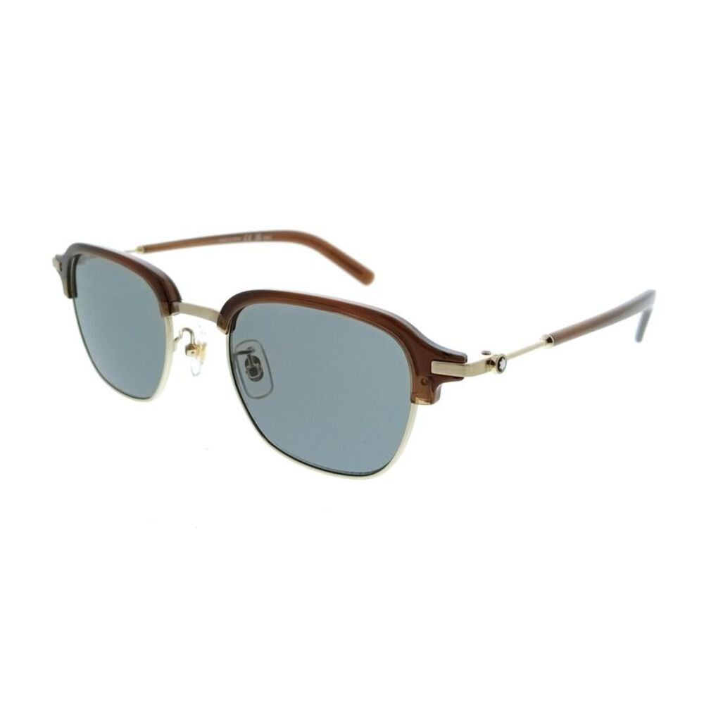 Montblanc MB0390S-005 Brown Square Mens Sunglasses